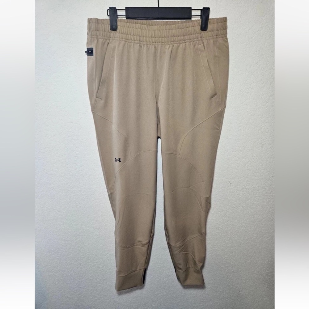 Under Armour Women's Unstoppable Jogger Pants Loose Fit Khaki Active Size XS - Picture 4 of 8